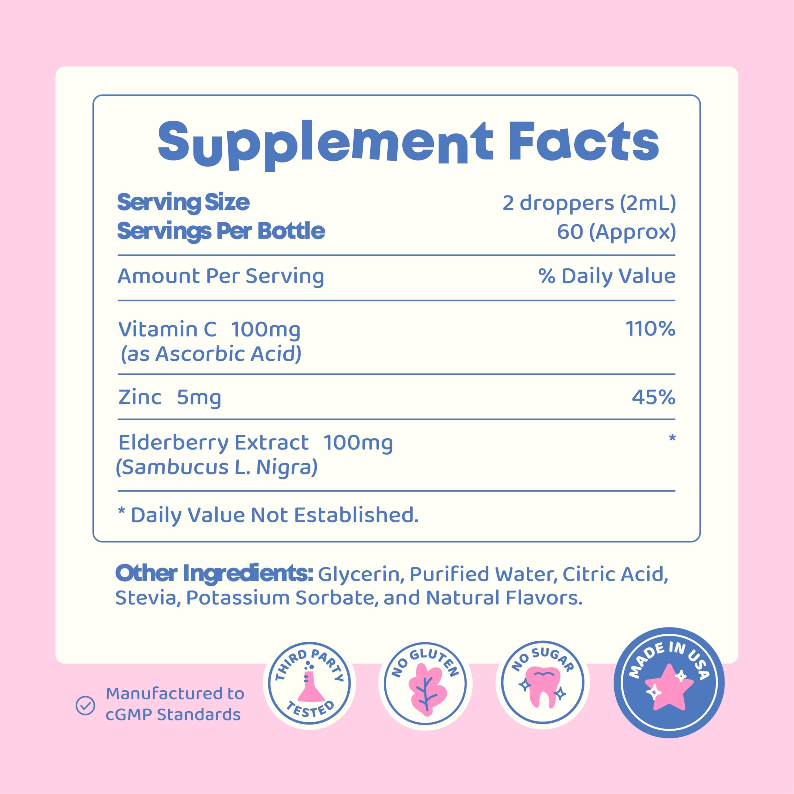 JoySpring liquid supplement shown ready to mix with water.