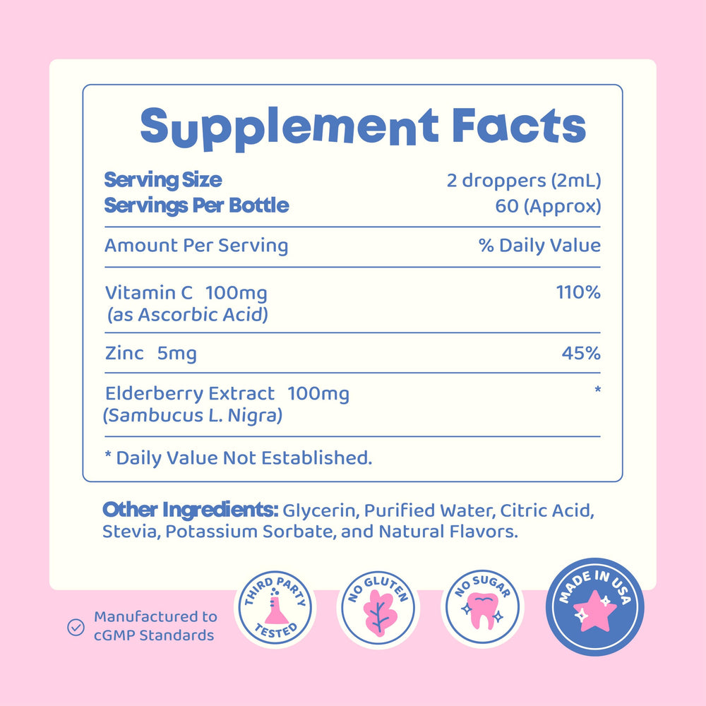 JoySpring liquid supplement shown ready to mix with water.
