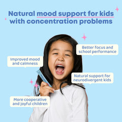 JoySpring Mood Magic pixie stick dissolving in water for a quick calming drink