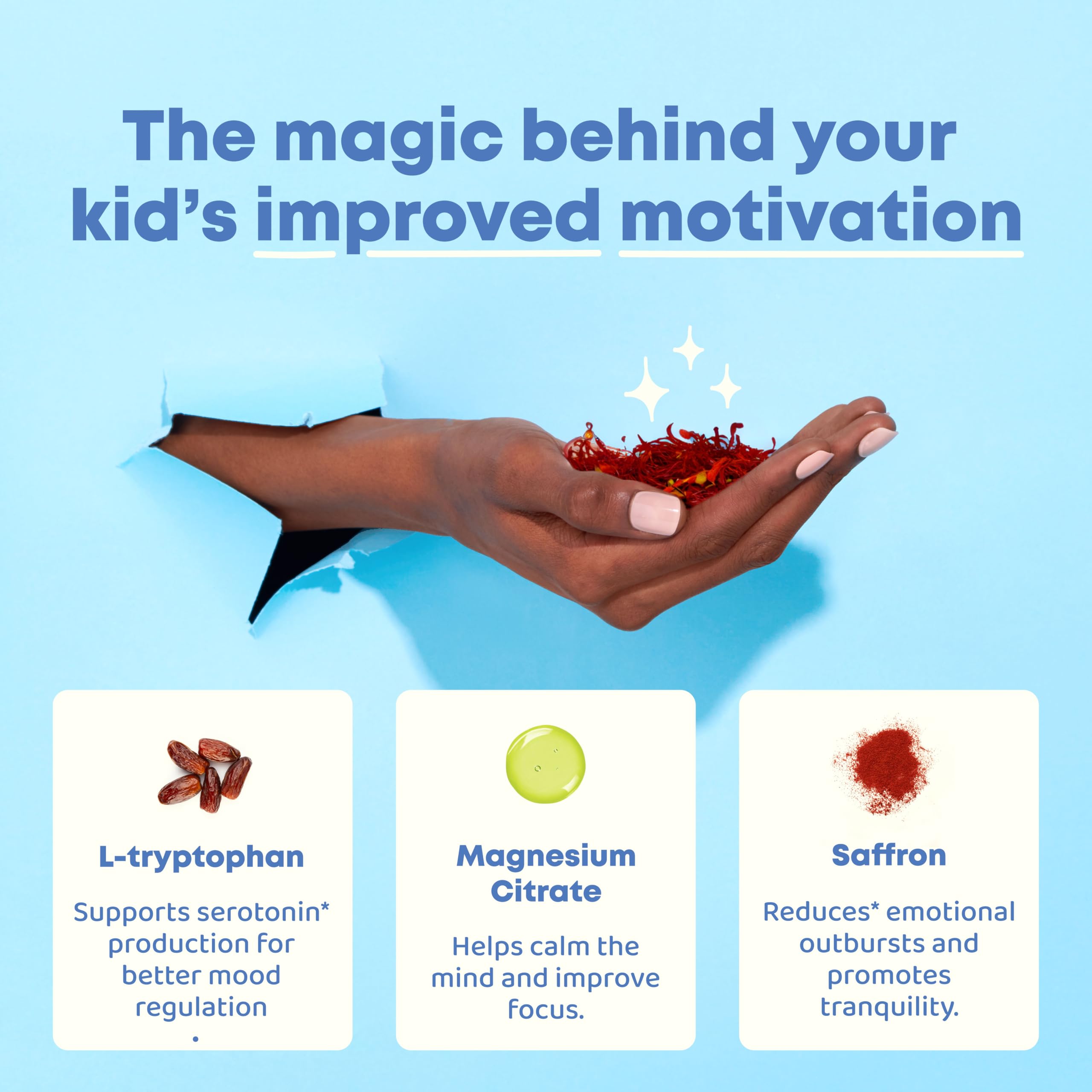 JoySpring Mood Magic powder mixes smoothly into a fruity, sugar-free beverage