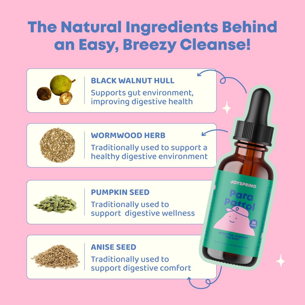 JoySpring ParaPatrol ingredients blend overview of botanicals.