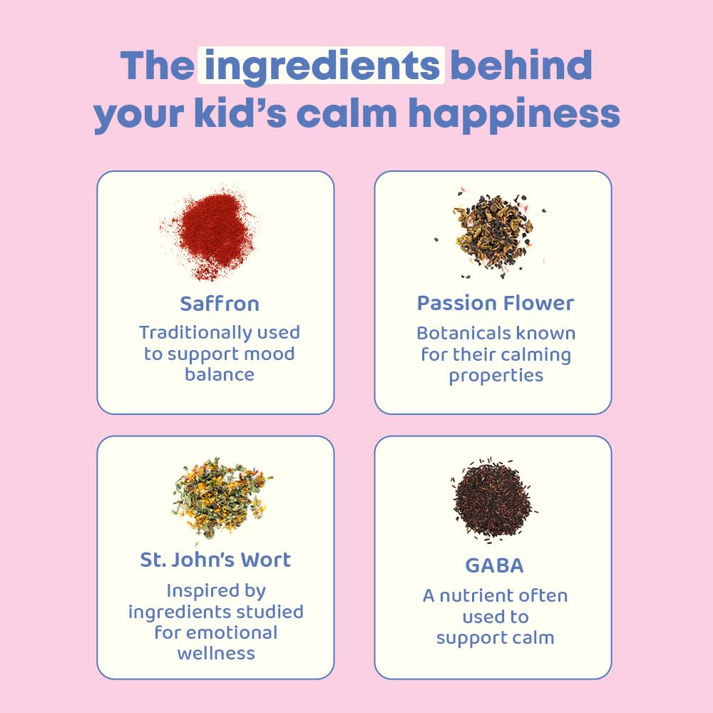JoySpring gummies featuring passionflower and GABA for calm focus