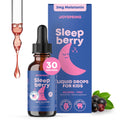 JoySpring SleepBerry Kids Melatonin Drops — Elderberry & Vitamin D, Sugar-Free Berry (1 oz)