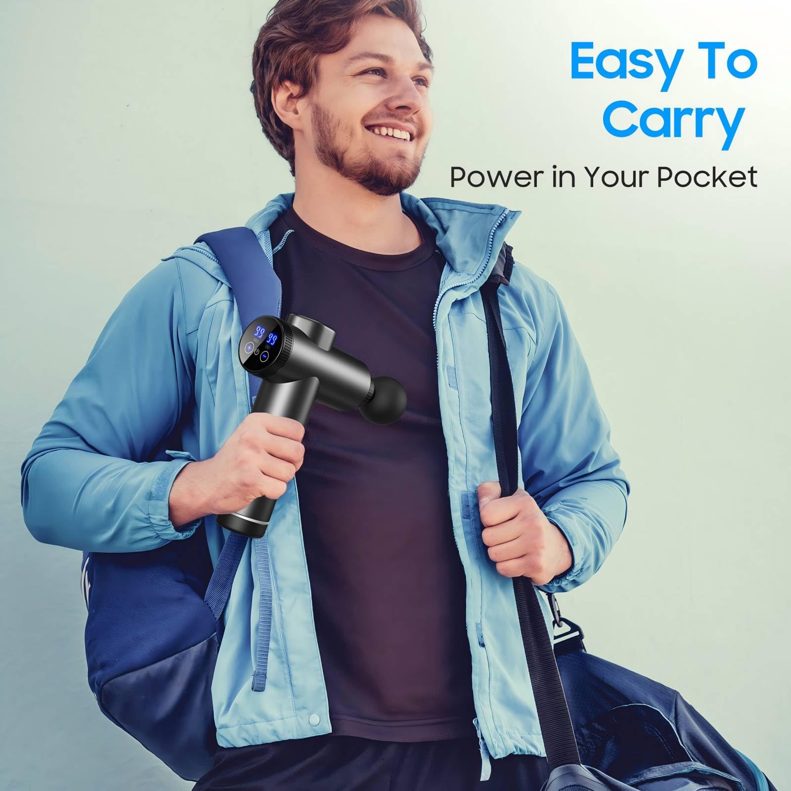 JOYSUWERUN nine-attachment set enables full-body massage versatility.