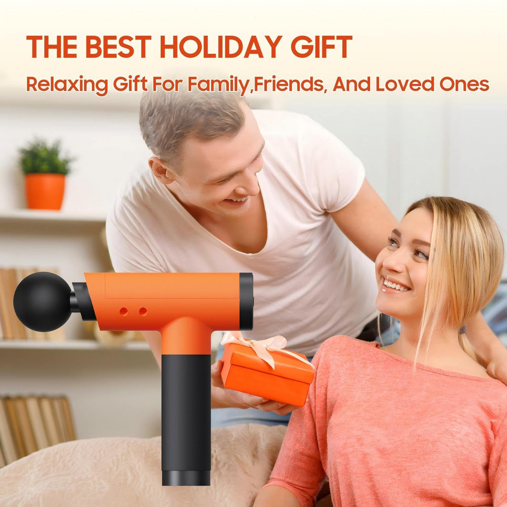 JOYSUWERUN handheld massage gun ready for neck and back relief