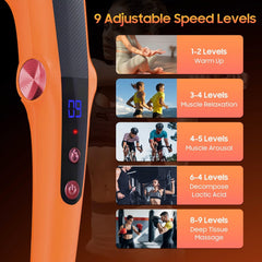 Joysuwerun heat therapy massage gun delivers soothing warmth for tense muscles.