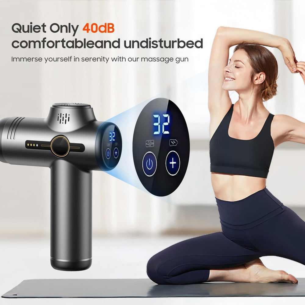 JOYSUWERUN Massage Gun with Heat adjustable speed for personalized comfort