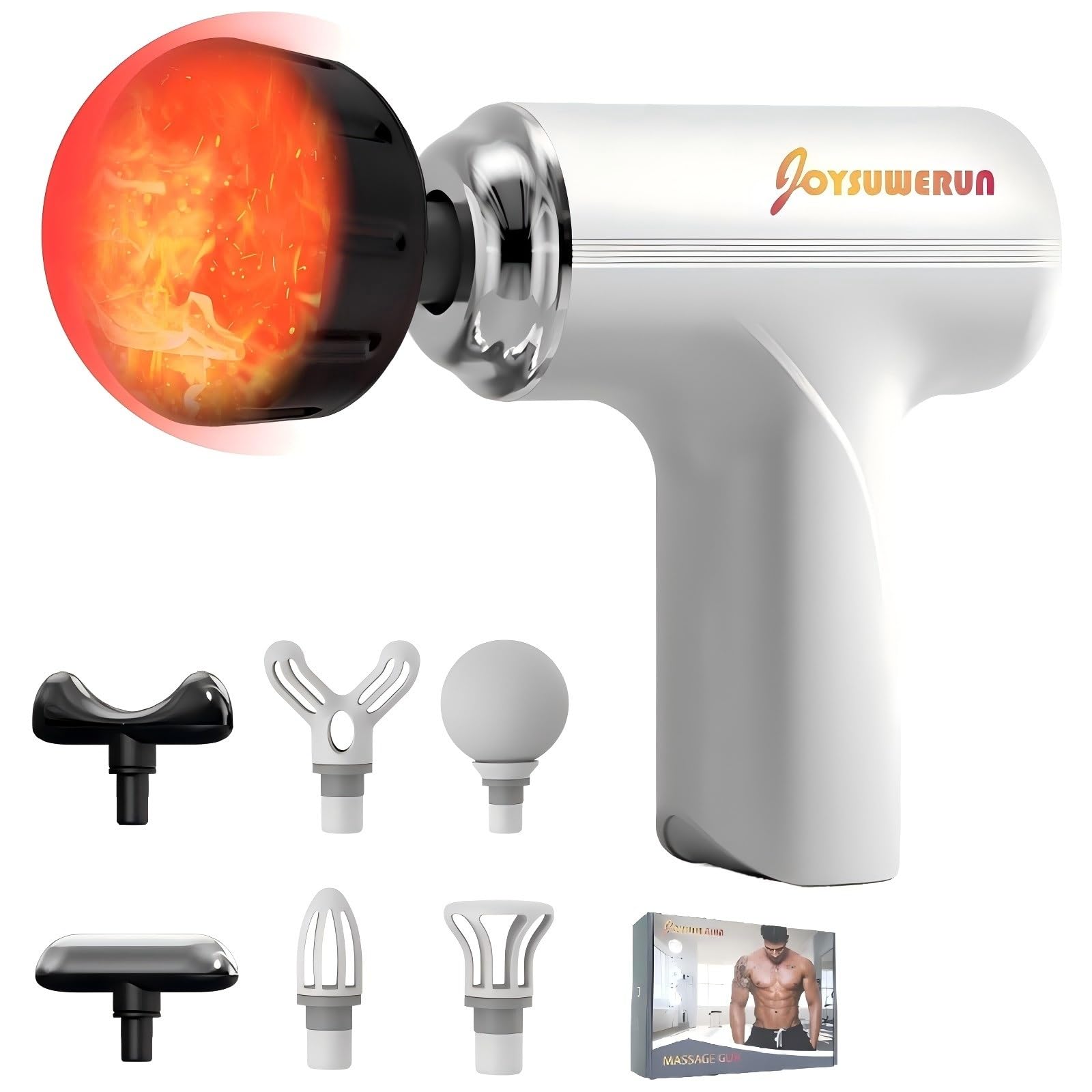 Joysuwerun massage gun with heat for targeted relaxation and recovery