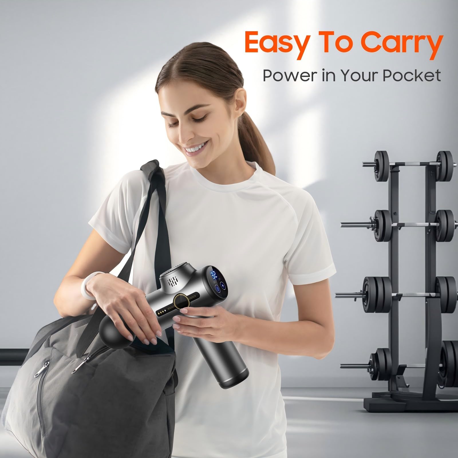 JOYSUWERUN Massage Gun rechargeable battery for long sessions
