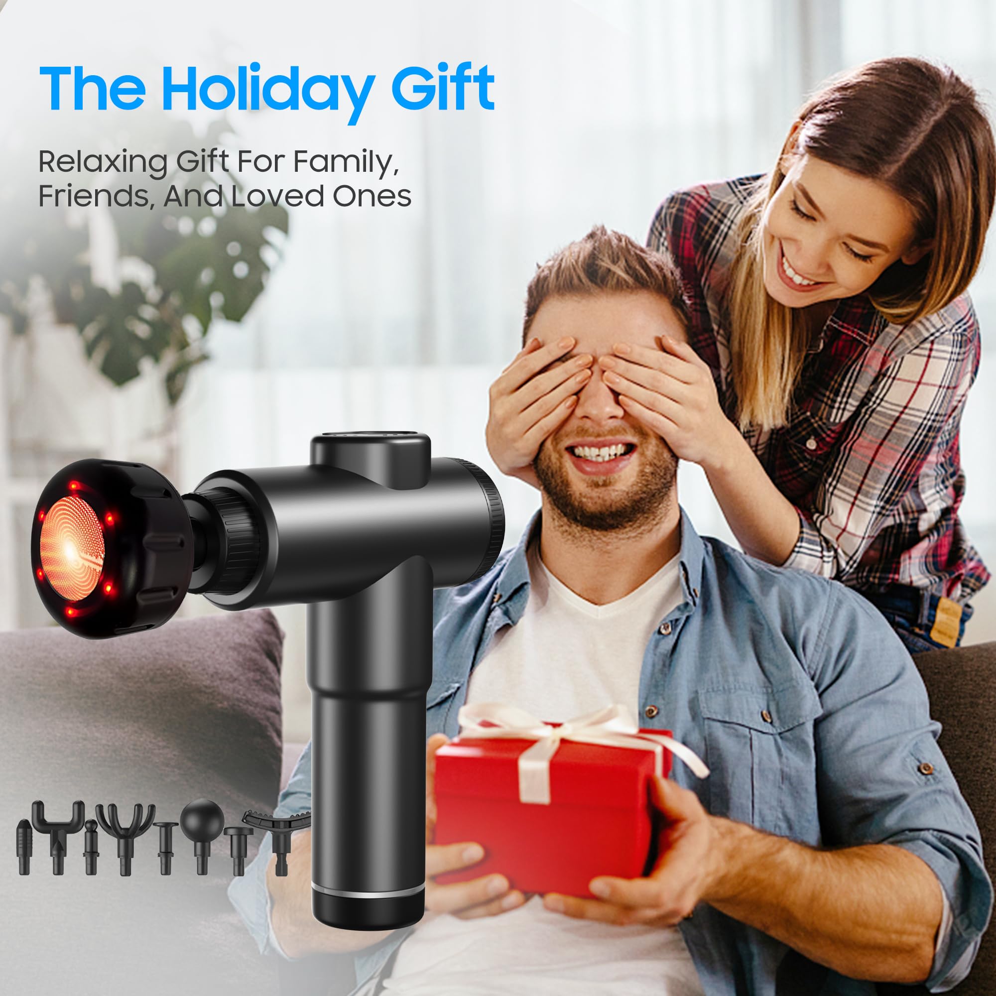JOYSUWERUN deep-tissue massage gun with adjustable intensity for recovery routines.