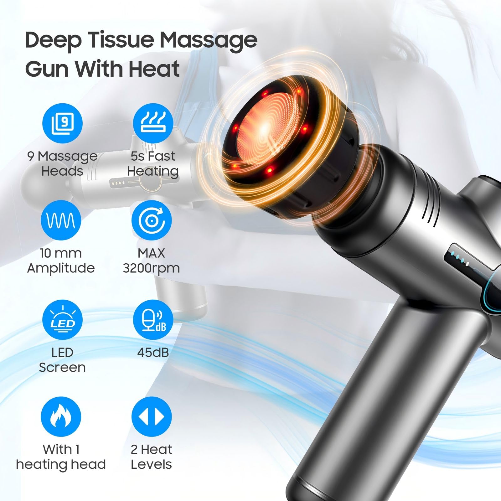 JOYSUWERUN Mini Massage Gun travel case example for on-the-go care