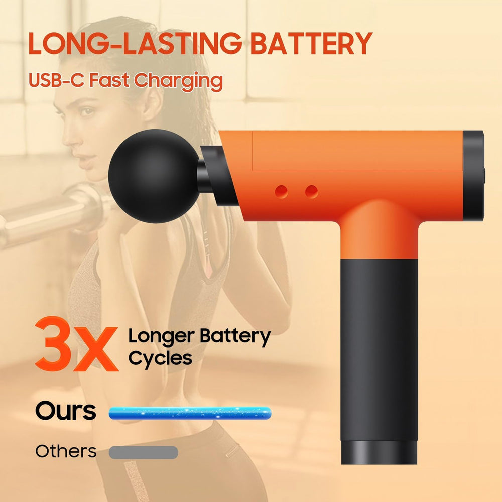 JOYSUWERUN travel-friendly massage gun for gym and travel