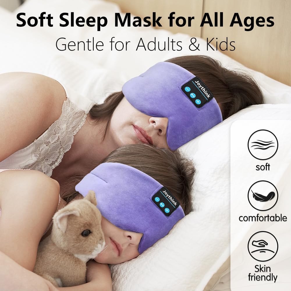 Joythink sleep mask with wireless earphones ready for pre-sleep listening