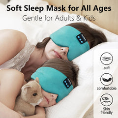Joythink Sleep Headphones Silk Mask wireless setup for pre-sleep listening.