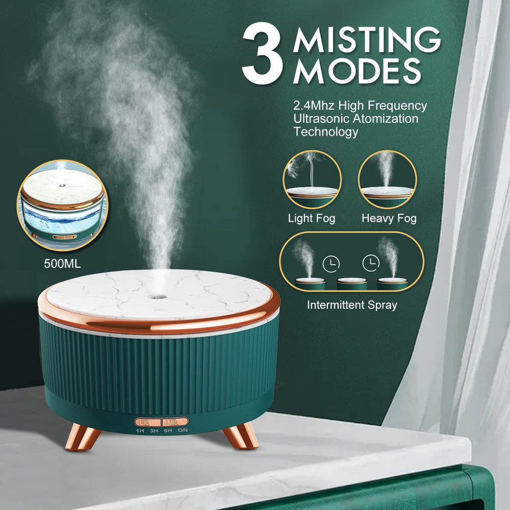 Jpord diffuser with waterless auto-off for safe night use