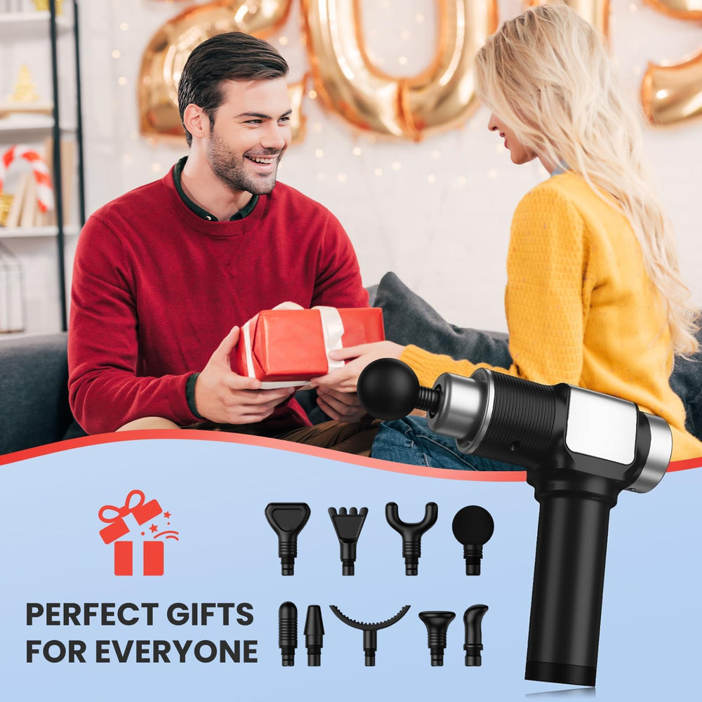 JQX Massage Gun portable design for home, gym, travel.