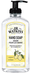 J.R. Watkins Naturals Lemon Hand Soap bottle with crisp lemon aroma for refreshing hand cleansing