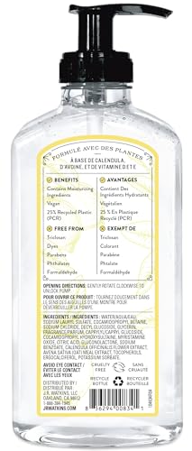 J.R. Watkins Naturals Lemon Hand Soap pump close-up showing easy, mess-free dispensing
