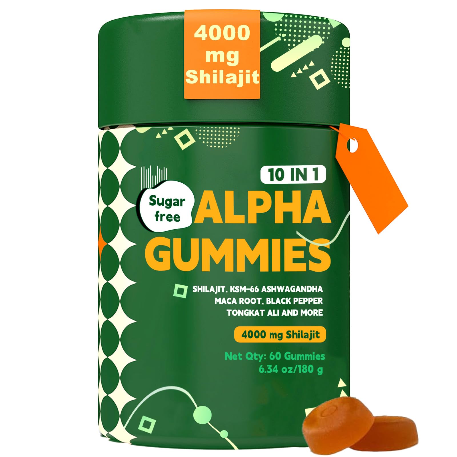 JRR Himalayan Gummies bottle front showing energy support