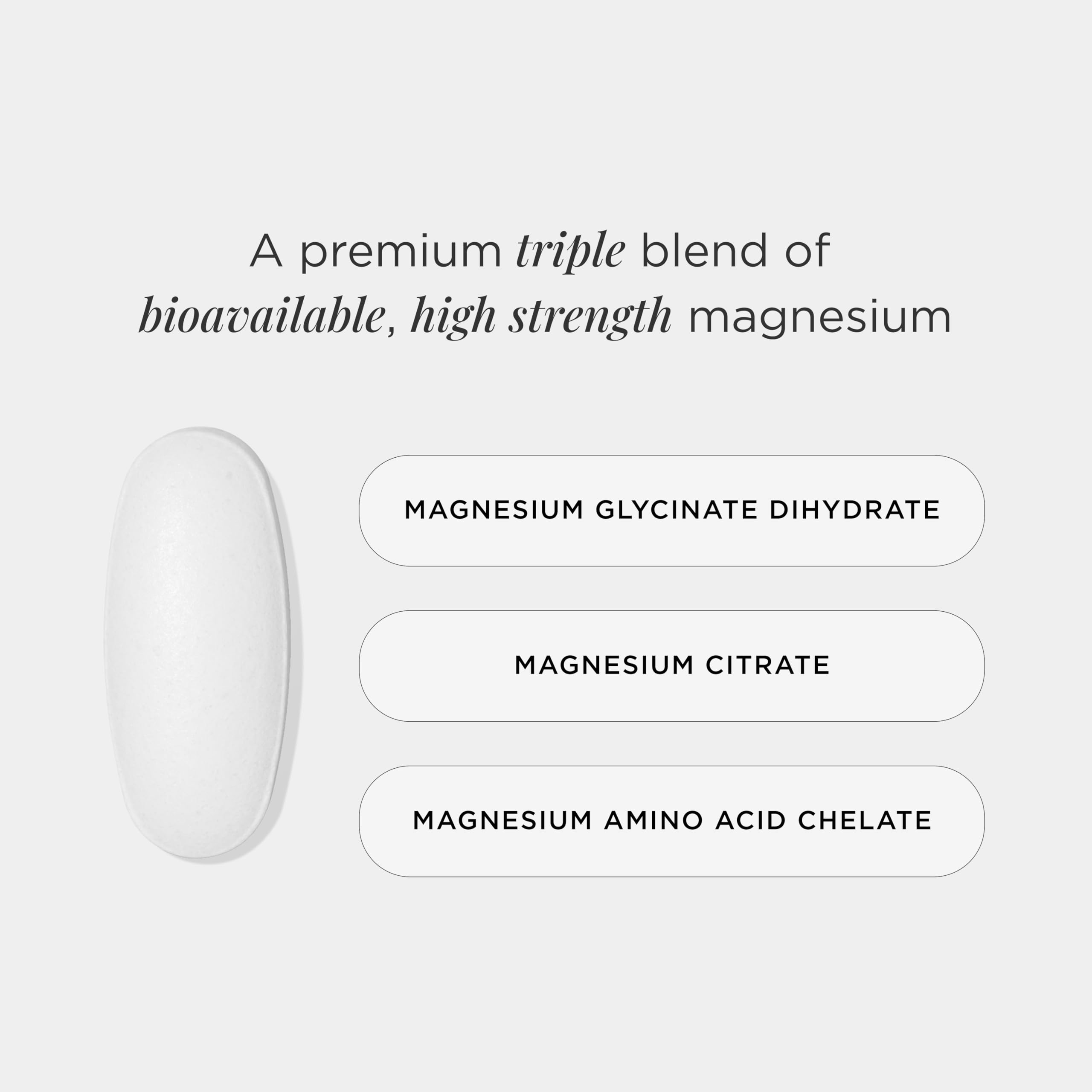 Label close-up showing purity and high absorption in JSHealth magnesium