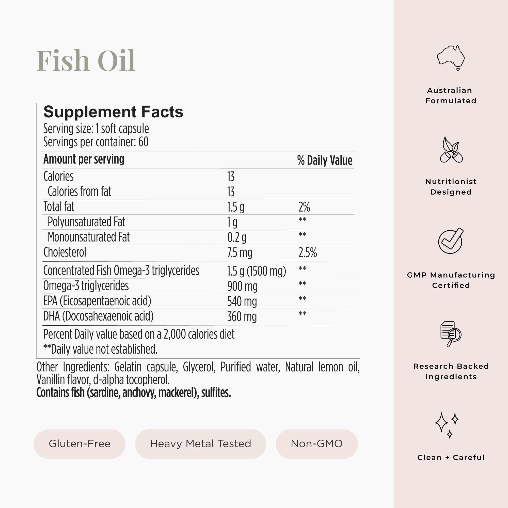 JSHealth Friend of the Sea certification logo on product packaging.