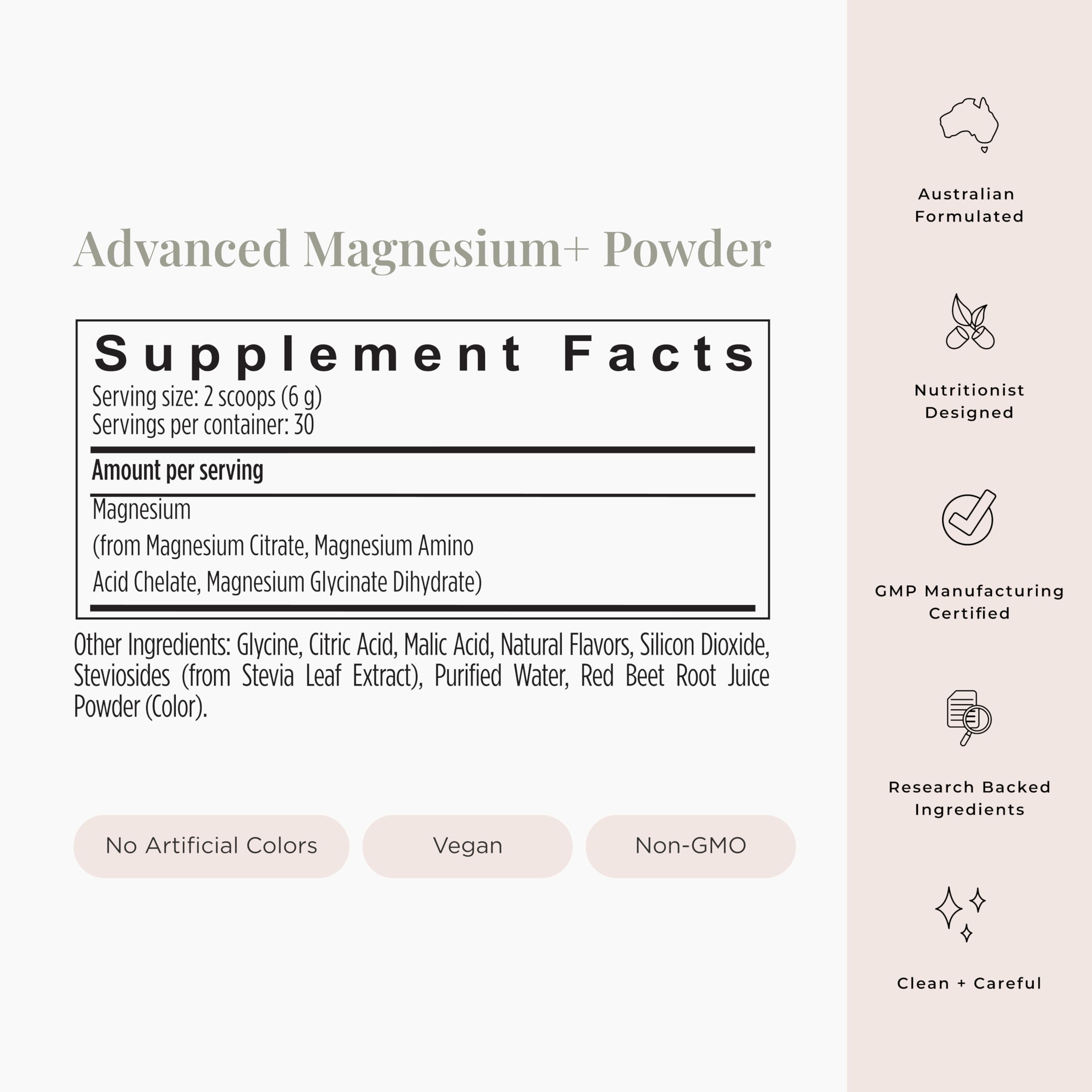Serving glass with raspberry lemonade and JSHealth Magnesium+ powder ready to mix