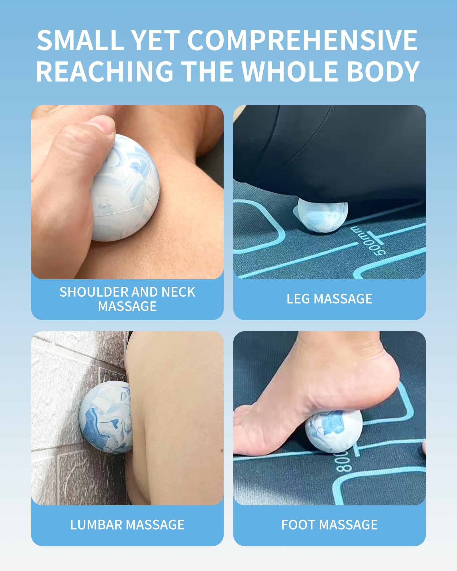 JSYUTYUZ bola masaje lacrosse de 5,3 oz, opción portátil para descanso rápido.