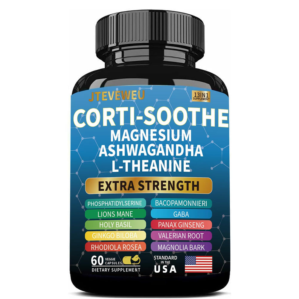 JTEVEweu Corti-Soothe bottle front with calm focus messaging