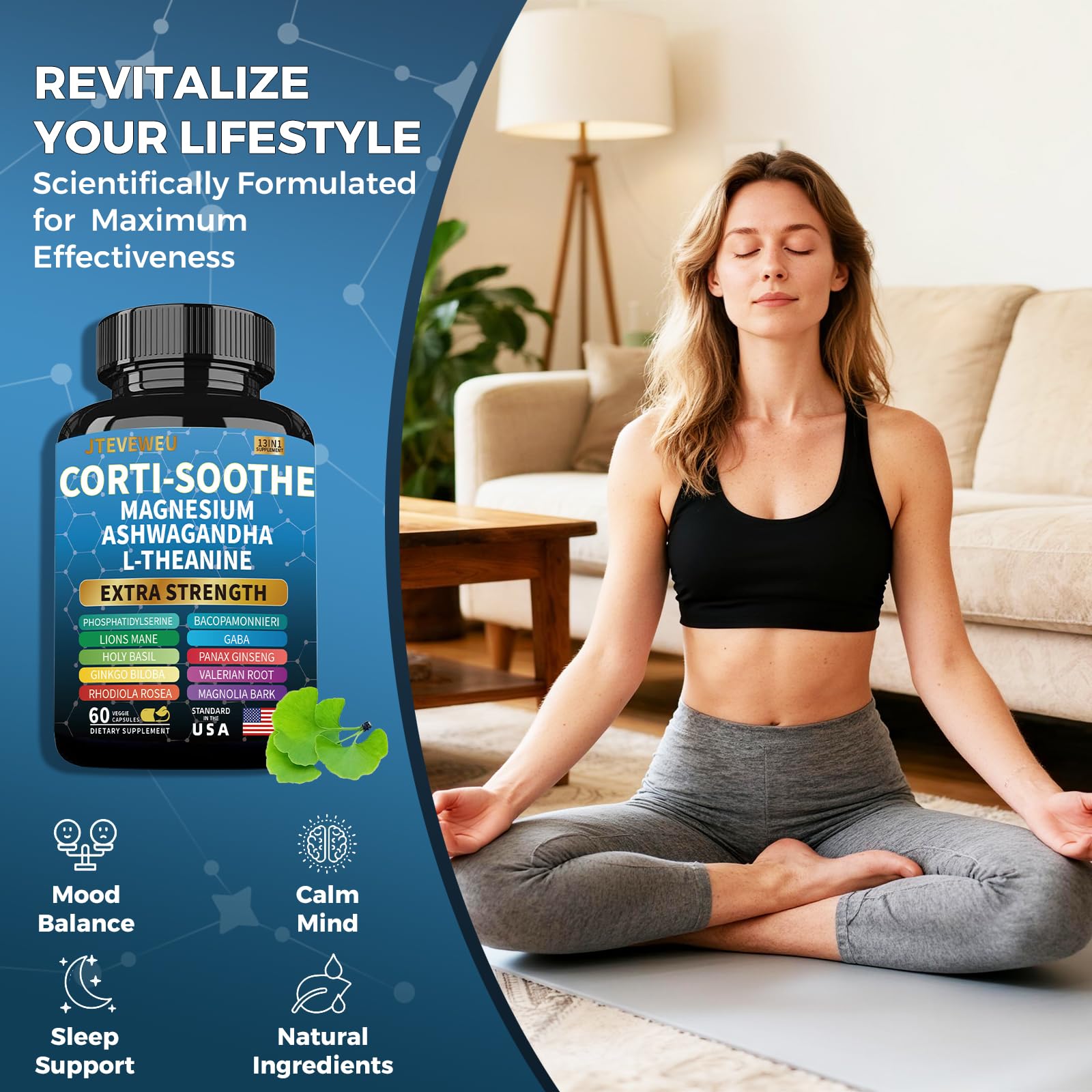 Corti-Soothe packaging beside glass for daily routine