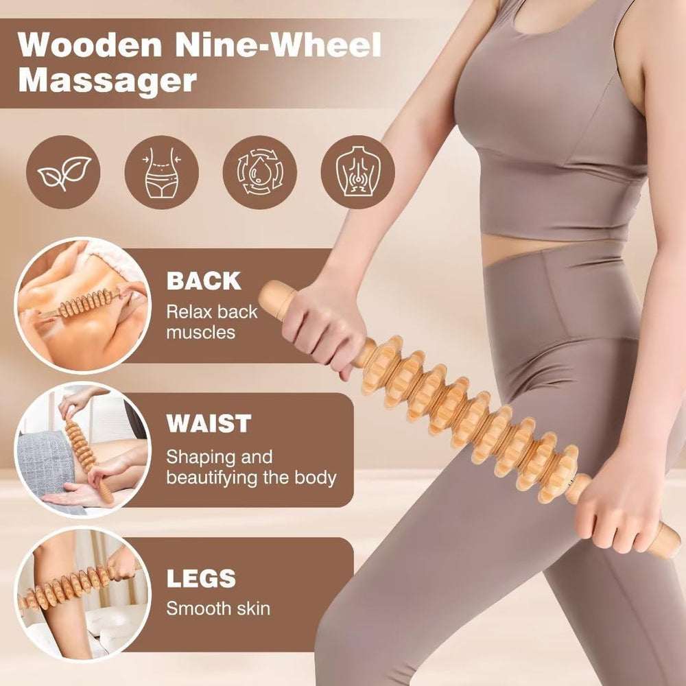 JUANWAN carved roller stick enables precise muscle work.