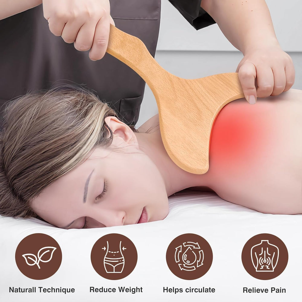 JUANWAN wooden roller rope for deep tissue work and circulation.