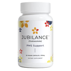Jubilance PMS bottle pour shows easy daily dosage for cycle balance
