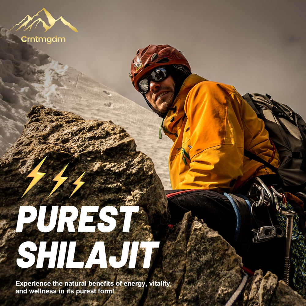 Juebingy Shilajit Capsules bottle displayed, 120 capsules for a two-month supply.