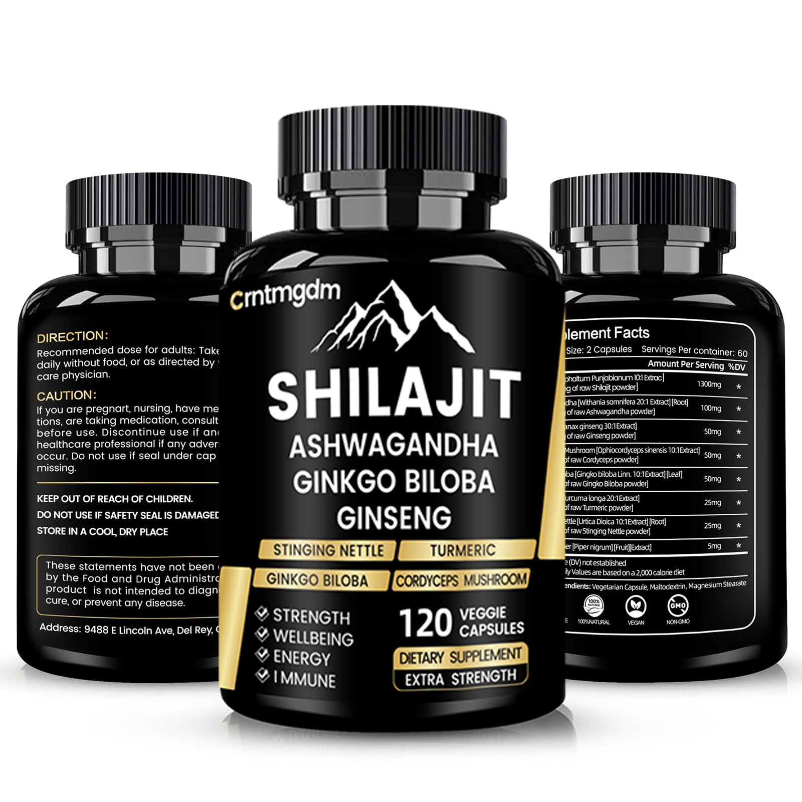 Juebingy Shilajit Capsules packaging protects freshness and potency.