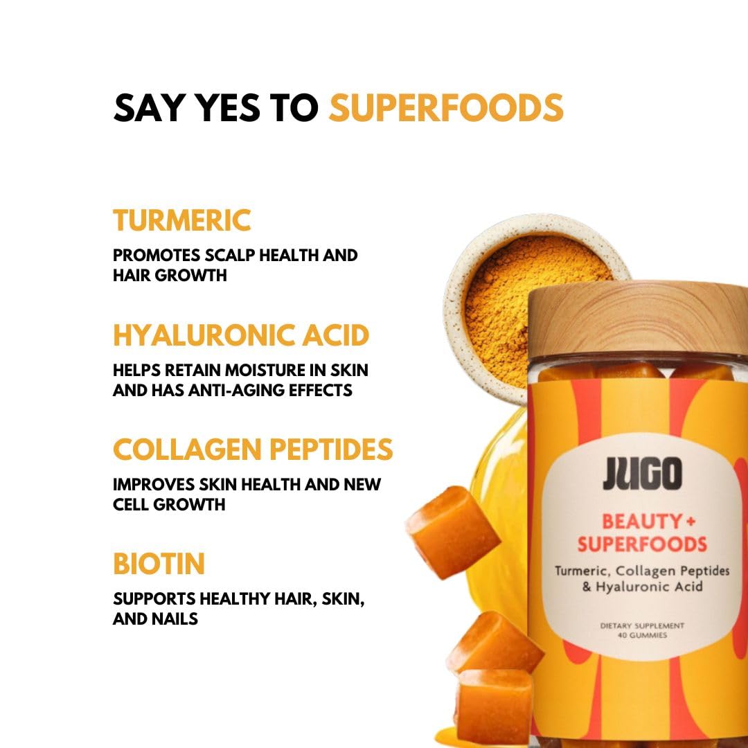 Gelatin-free and gluten-free JUGO gummies appealing to clean dietary choices.