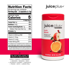 Fresh fruits, vegetables, and berries show Juice Plus+ nutrient diversity.