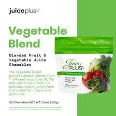 Juice Plus+ Vegetable Blend Soft Chews for kids and adults on the go