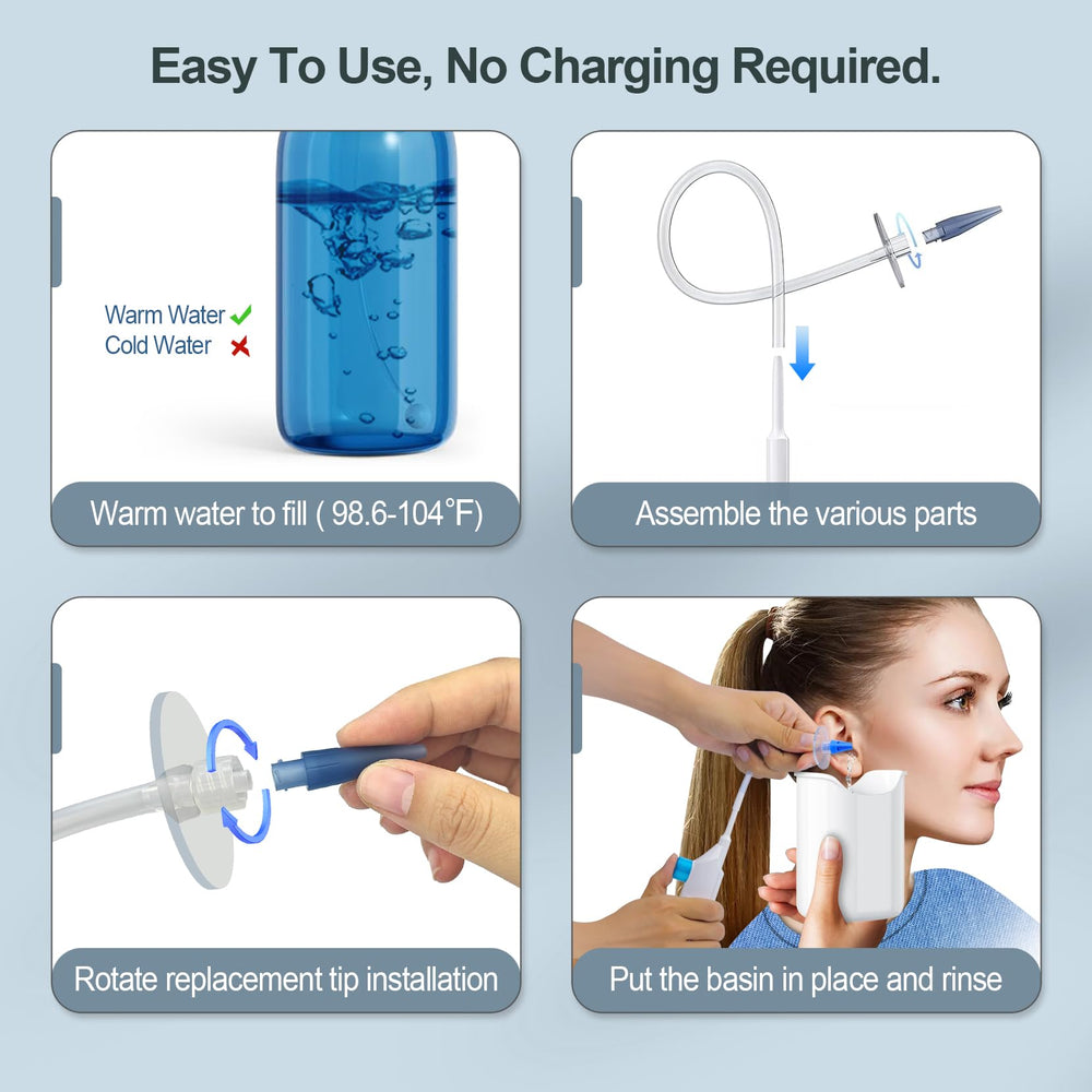 Julaiwy kit limpieza orejas puntas 10: puntas desechables para higiene familiar