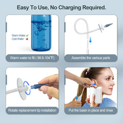 Julaiwy kit limpieza orejas puntas 10: puntas desechables para higiene familiar