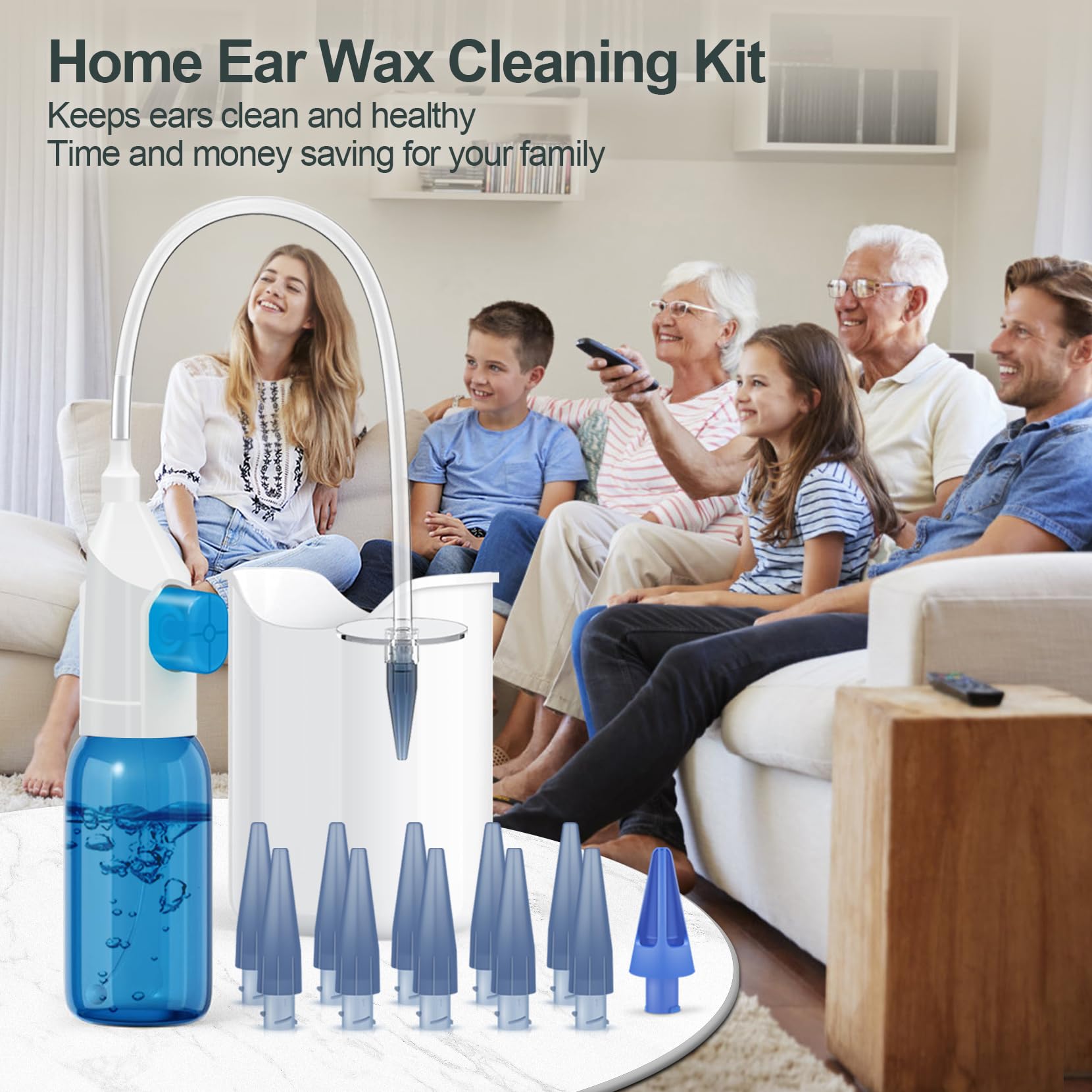 Julaiwy kit limpieza orejas puntas desechables: higiene sanitaria segura