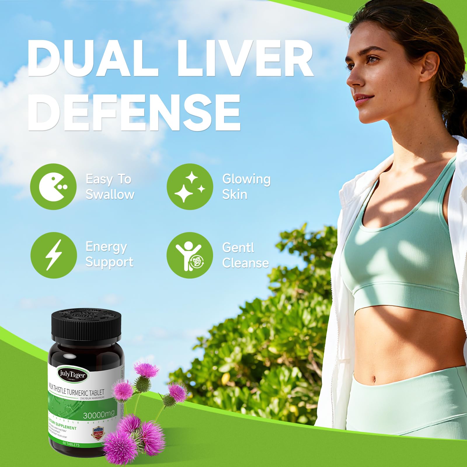 Julytiegr artichoke extract capsule image suggesting digestive balance.