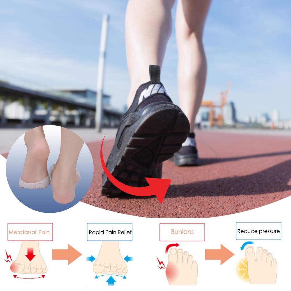 Jumpow corrector de juanete con almohadilla para una alineación cómoda.