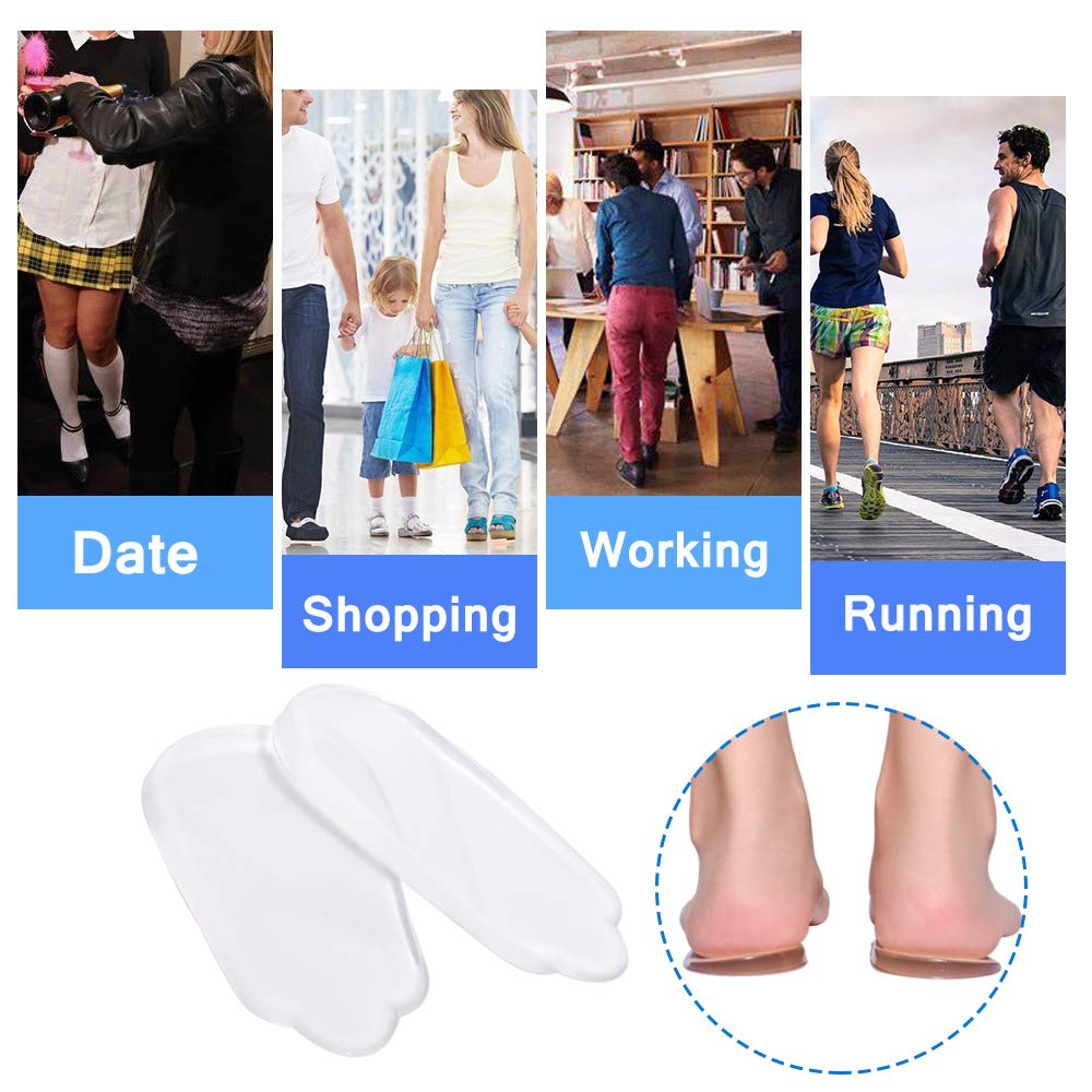 In-shoe application example with sneakers and boots.