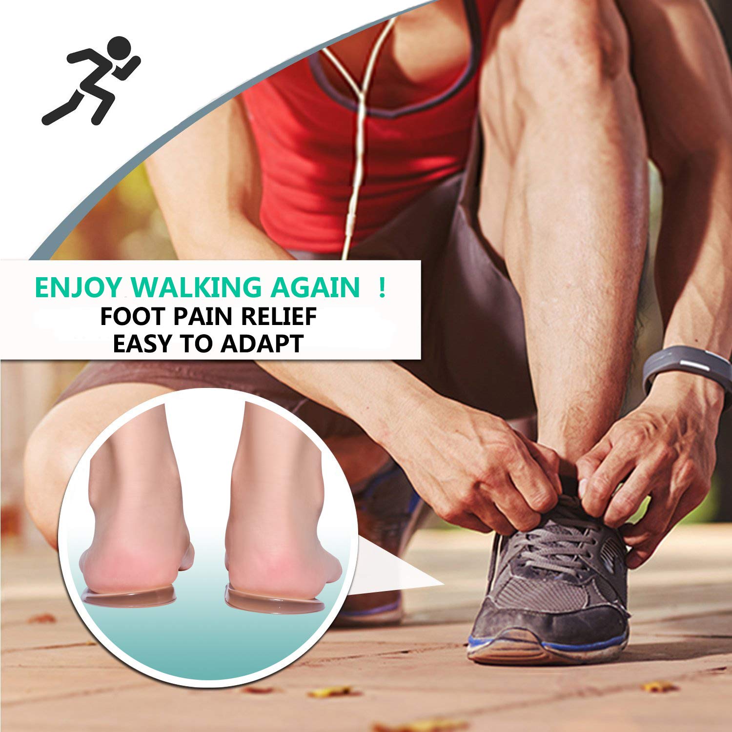 One-size-fits-most design shown for use across various shoe types.