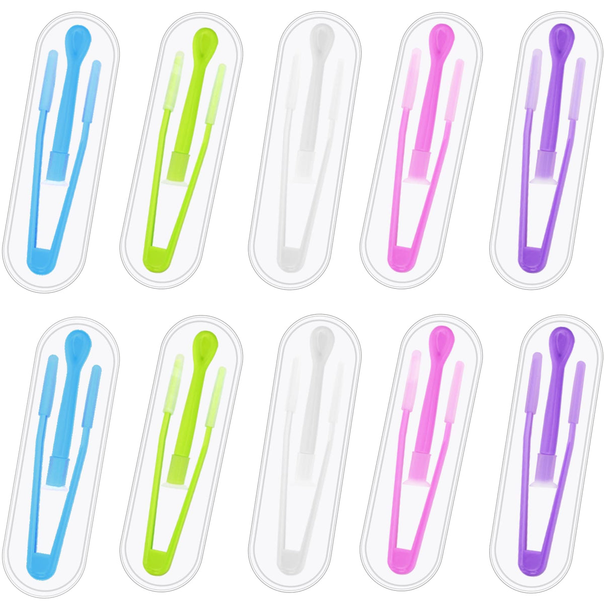 JUNEBRUSHS colorful lens remover case set for hygienic lens handling