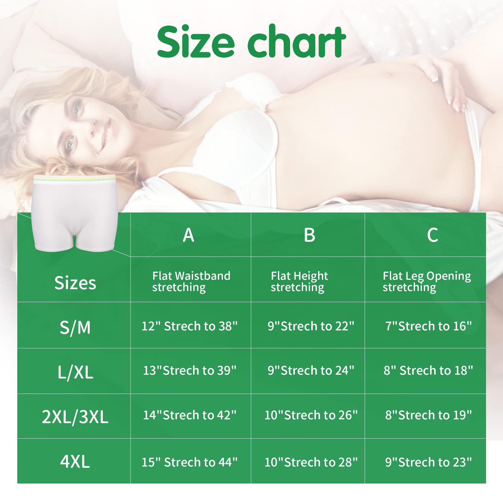 junfan multipurpose mesh underwear for hospital recovery, incontinence, and trips.
