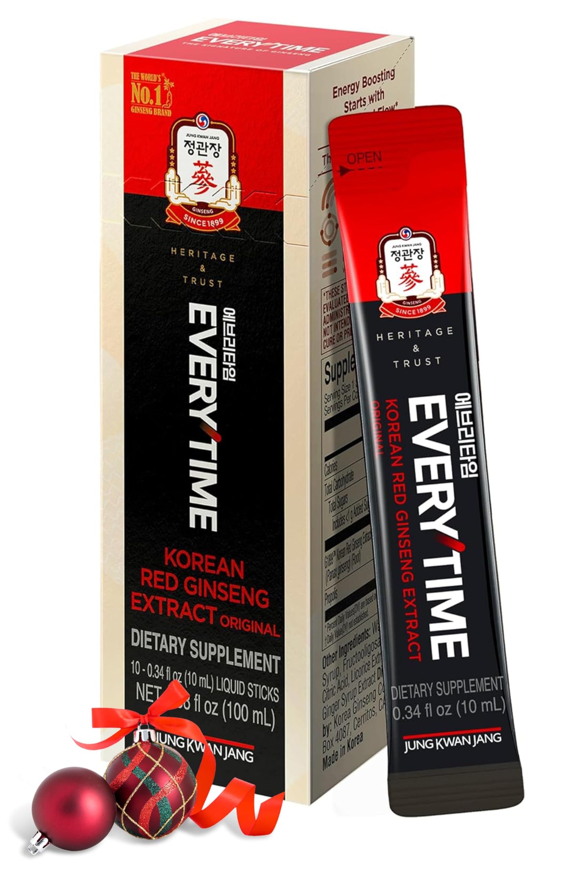 Jung Kwan Jang Everytime 3000mg stick packaging for easy on-the-go energy.