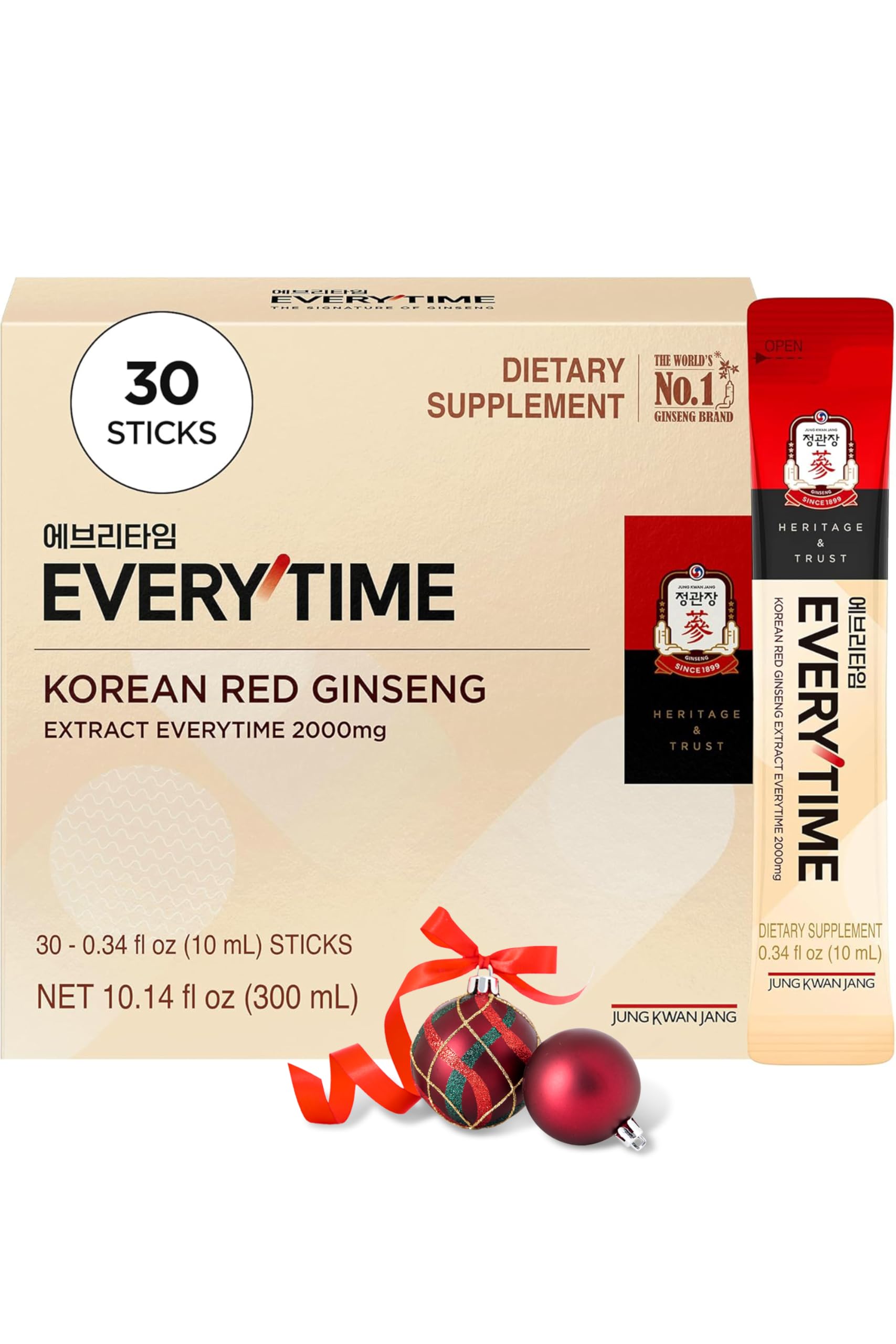 Jung Kwan Jang Everytime red ginseng stick front view for on-the-go energy.