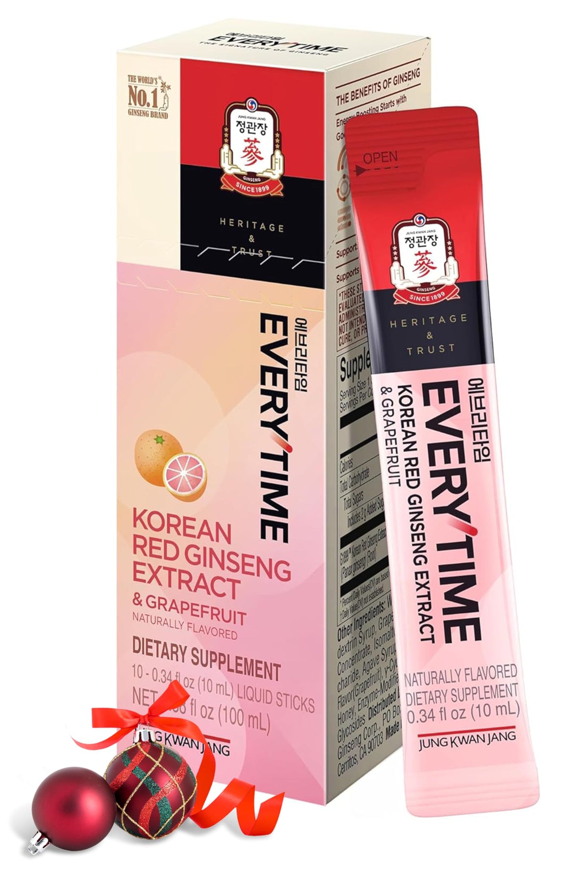 JUNG KWAN JANG Everytime red ginseng stick packaging for easy daily energy.