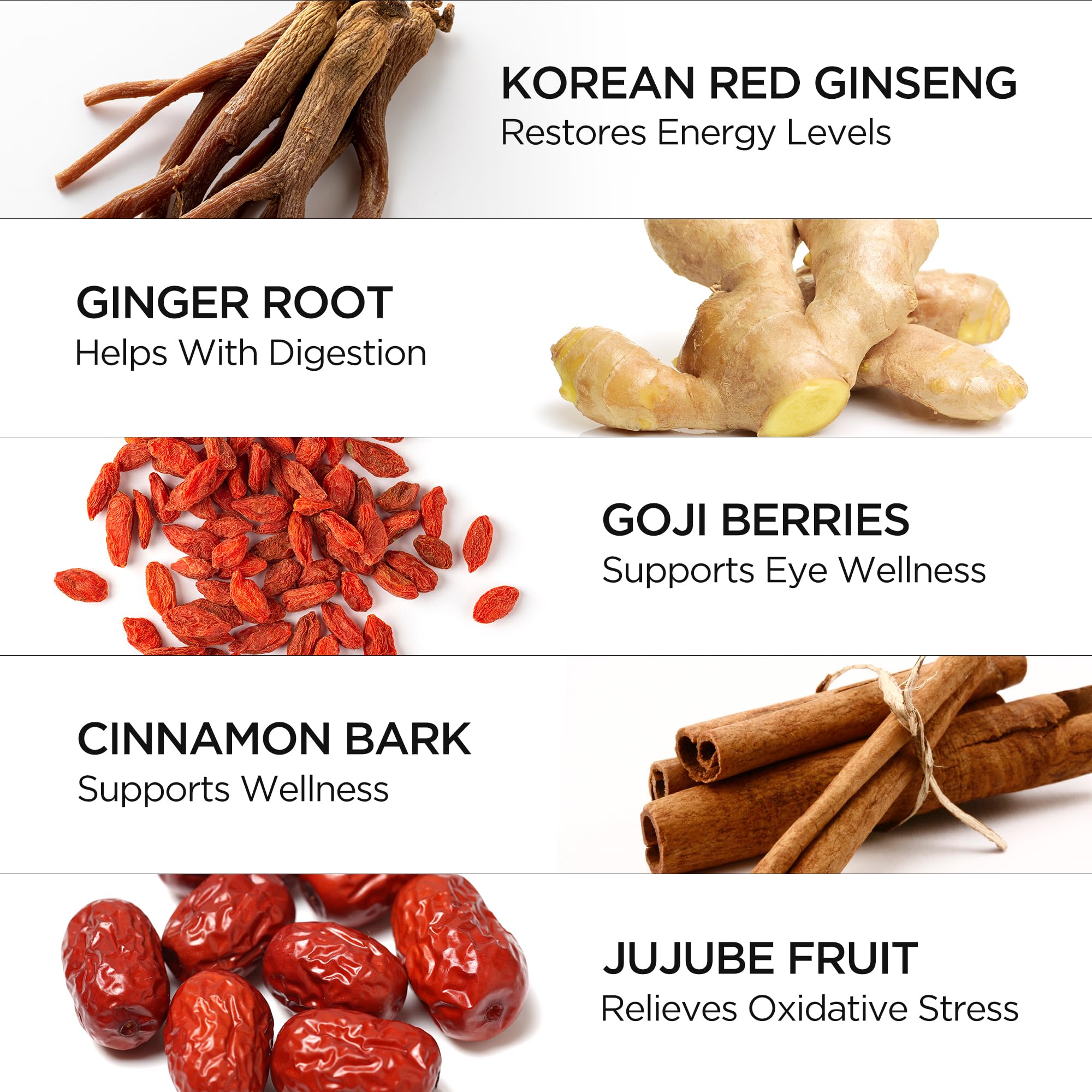 Jung Kwan Jang Hong Sam Won ginseng roots with botanicals